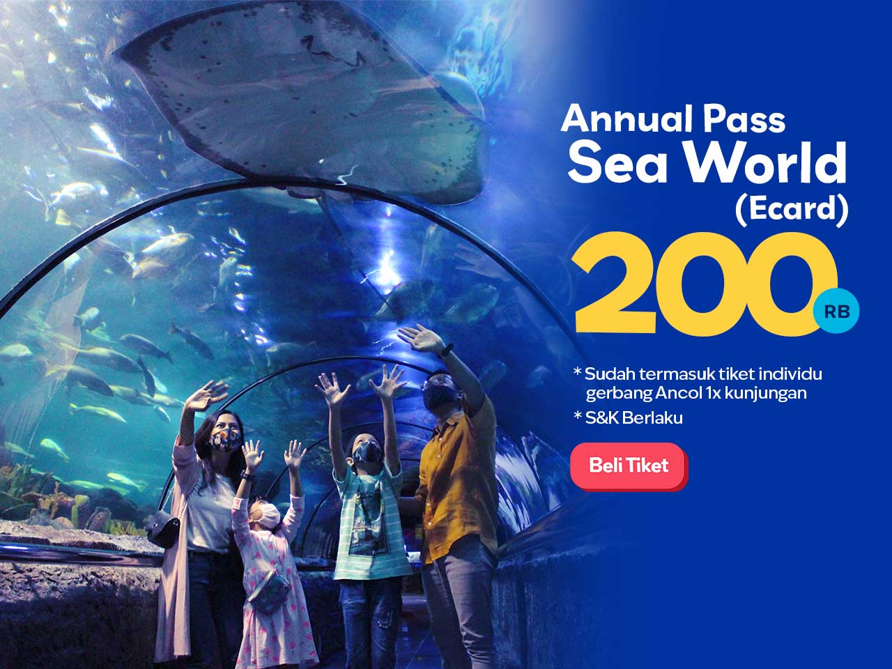 Gratis Rekreasi Setahun ke Sea World Ancol Cuma 200rb Dengan Annual Pass